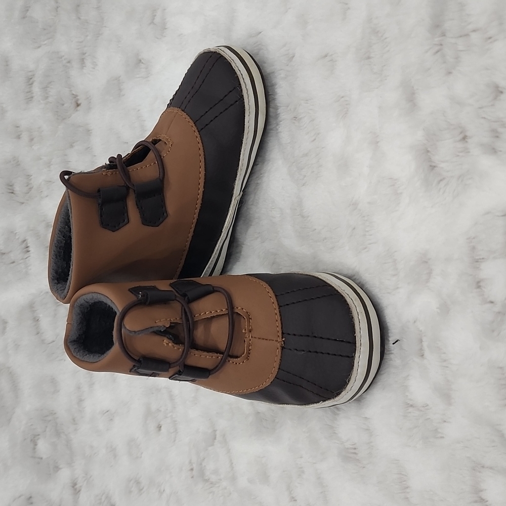 Baby Brown Duck Boots Size 4